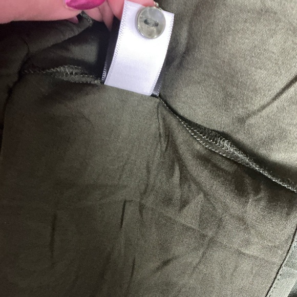 Torrid Olive Green Tiered Midi Dress - Picture 6 of 8